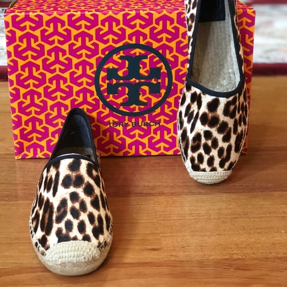 Tory Burch Shoes - Authentic Tory Burch espadrille leopard haircalf